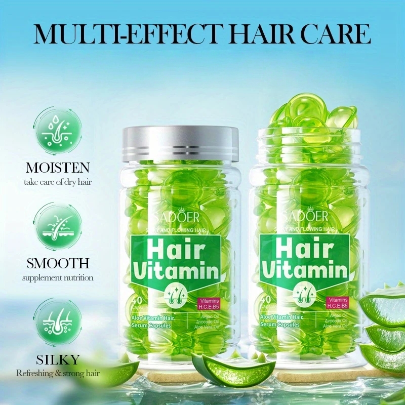 40Pcs Aloe Vera Vitamin Hair C - Hair Care With Aloe Vera 评论和价格