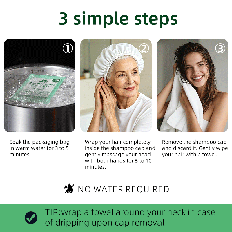 Disposable Waterless Shampoo C - Hair Care With Aloe Vera 评论和价格